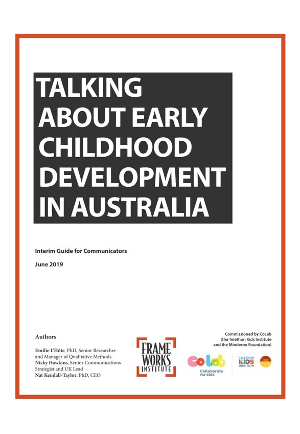 Talking about Early Childhood Development in Australia